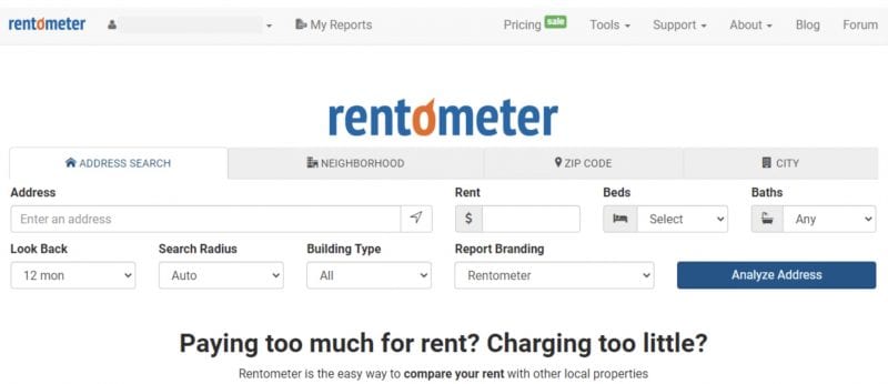 Rentometer - Free Trial and Paid Premium Service