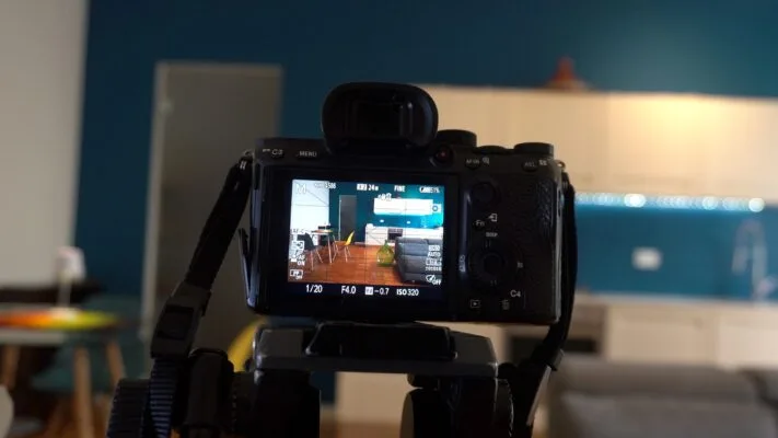 Getting video of an apartment for an apartment listing.