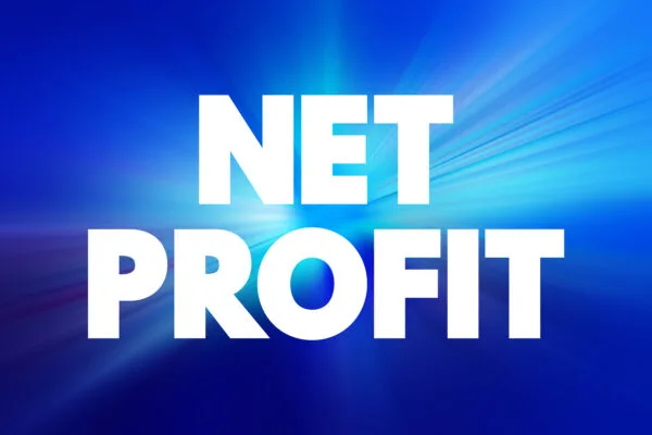 Net Profit - actual profit after working expenses not included in the calculation of gross profit have been paid, text concept background