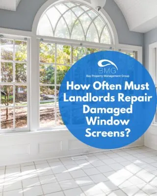 how often must landlords repair damaged window screens | | Bay Property Management Group