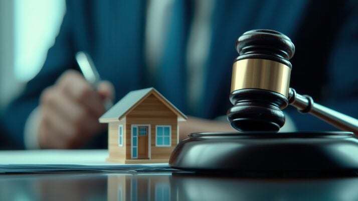 Landlord documenting a rental application decision during tenant screening