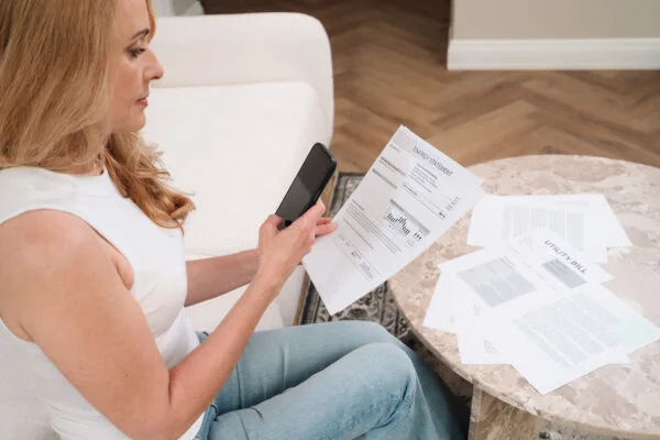 tenant reviewing apartment lease agreement to understand rental terms