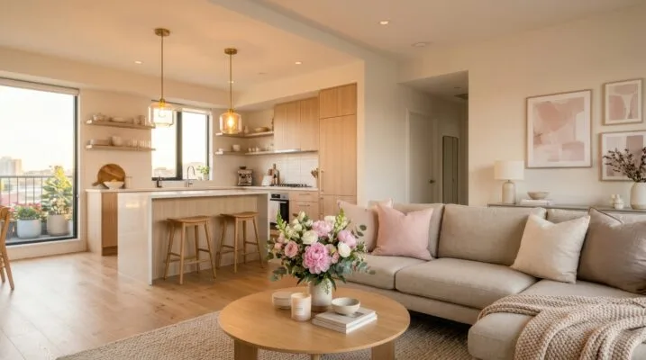 Clean and livable rental apartment with natural light and functional living space