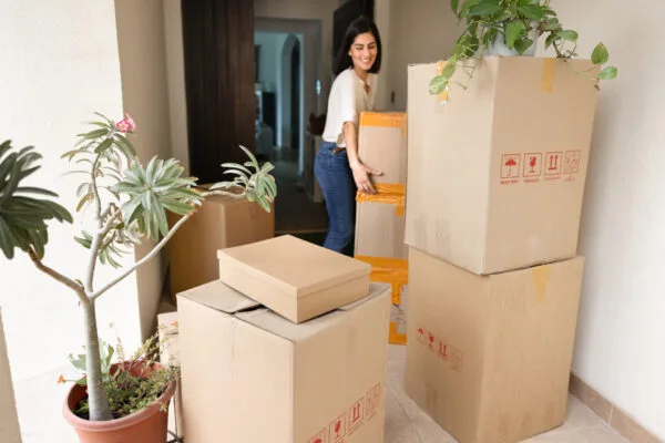 Tenant moving out of a rental property after receiving an eviction notice